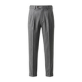 Men's Wool Blend Trousers Straight Fit Casual Pants
