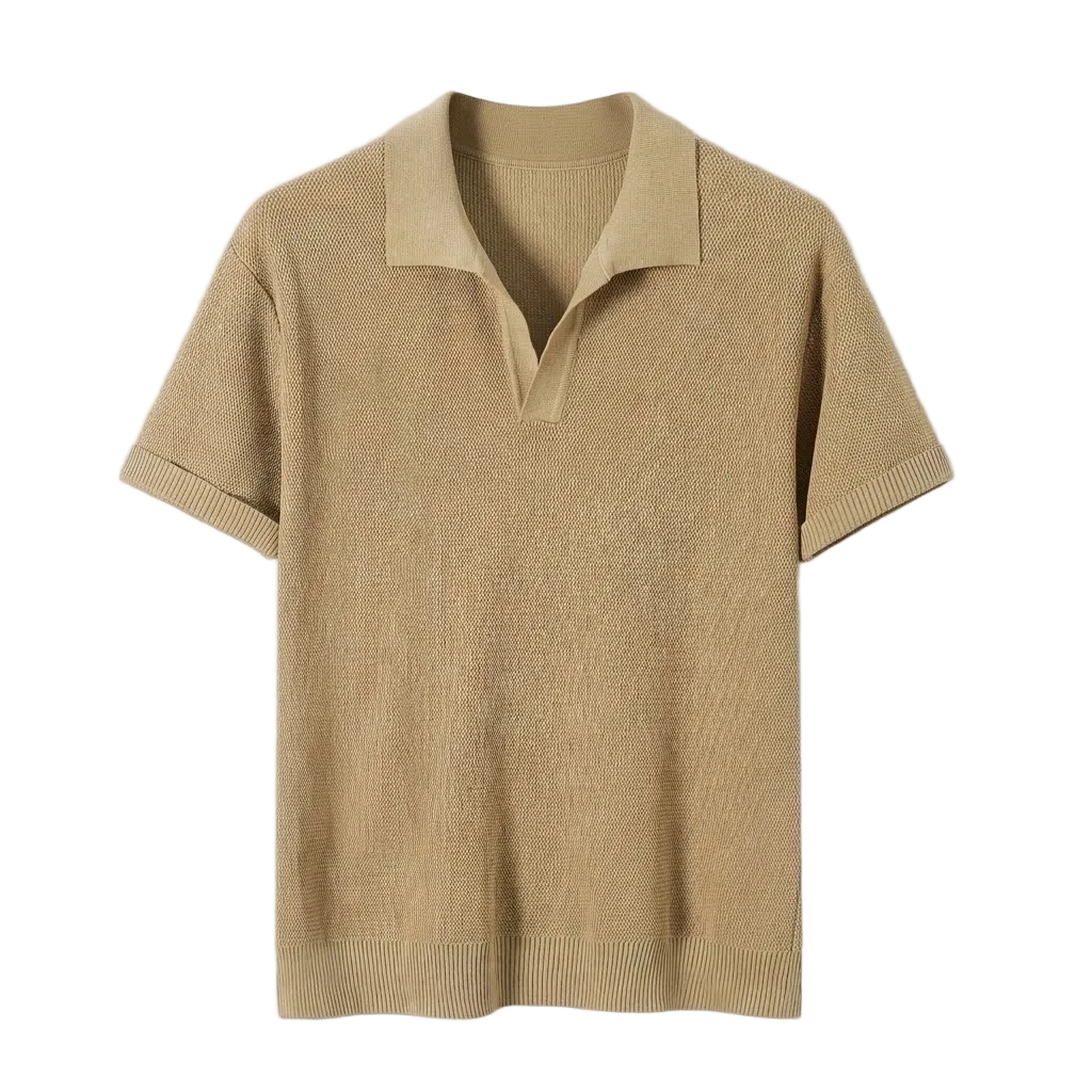 Men's Casual Knit Shirt Starry Texture Business Everyday