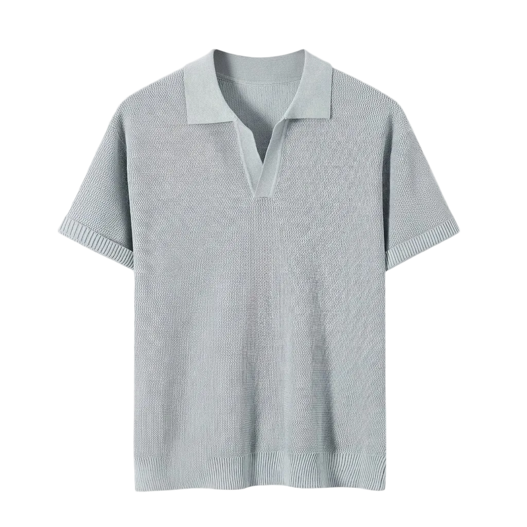 Men's Casual Knit Shirt Starry Texture Business Everyday