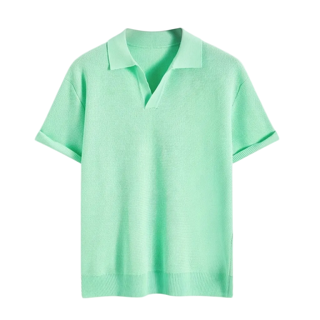 Men's Casual Knit Shirt Starry Texture Business Everyday