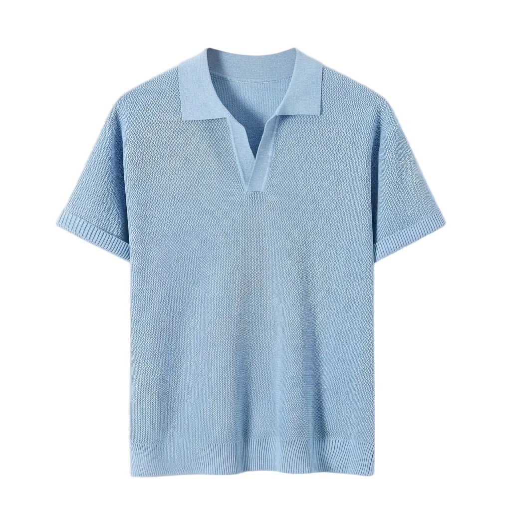 Men's Casual Knit Shirt Starry Texture Business Everyday