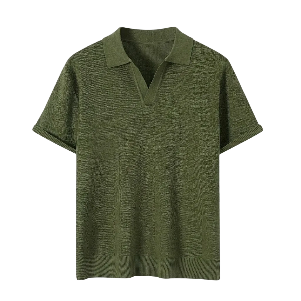 Men's Casual Knit Shirt Starry Texture Business Everyday