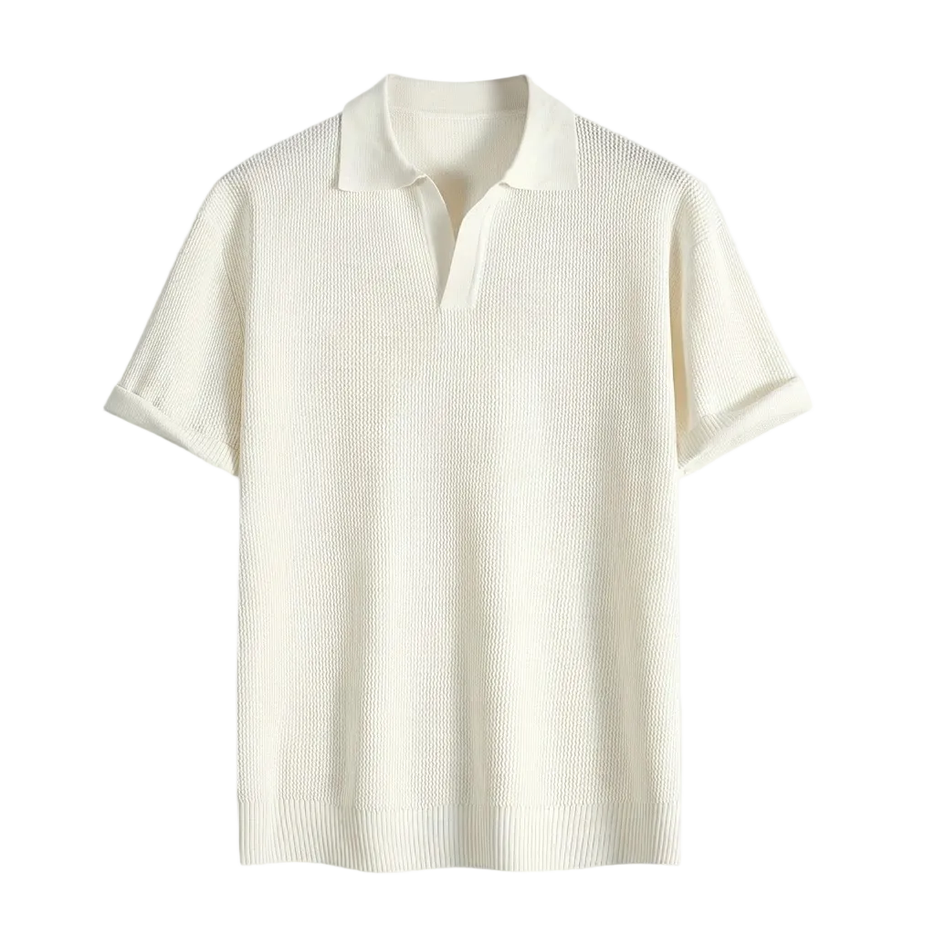 Men's Casual Knit Shirt Starry Texture Business Everyday