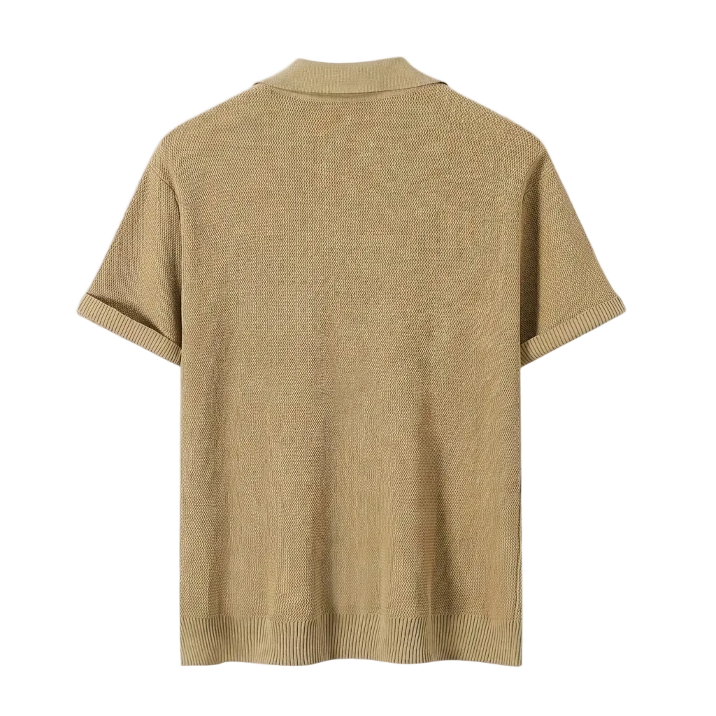 Men's Casual Knit Shirt Starry Texture Business Everyday