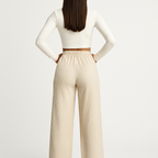 Women’s Corduroy Wide Leg Pants with High Waist and Relaxed Fit