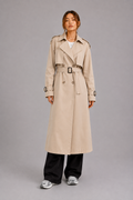 Women's Trench Coat – Long Belted Trench Coat