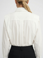 Women's Classic White Button Blouse for Business Casual