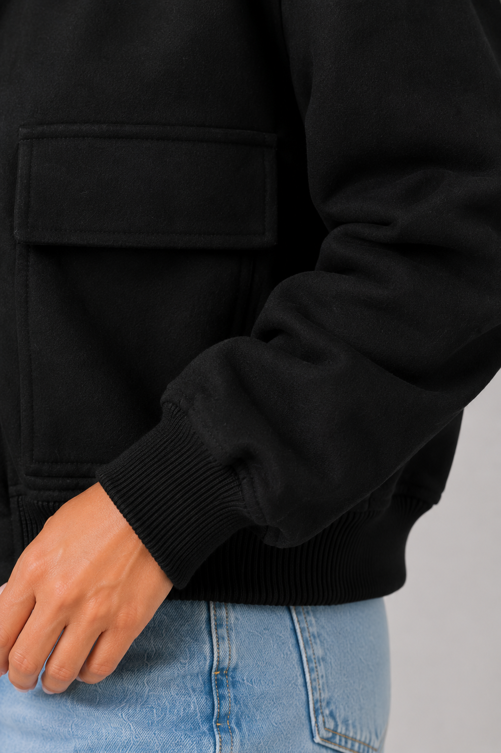 Women's Oversized Bomber Jacket – Button Front Casual Jacket