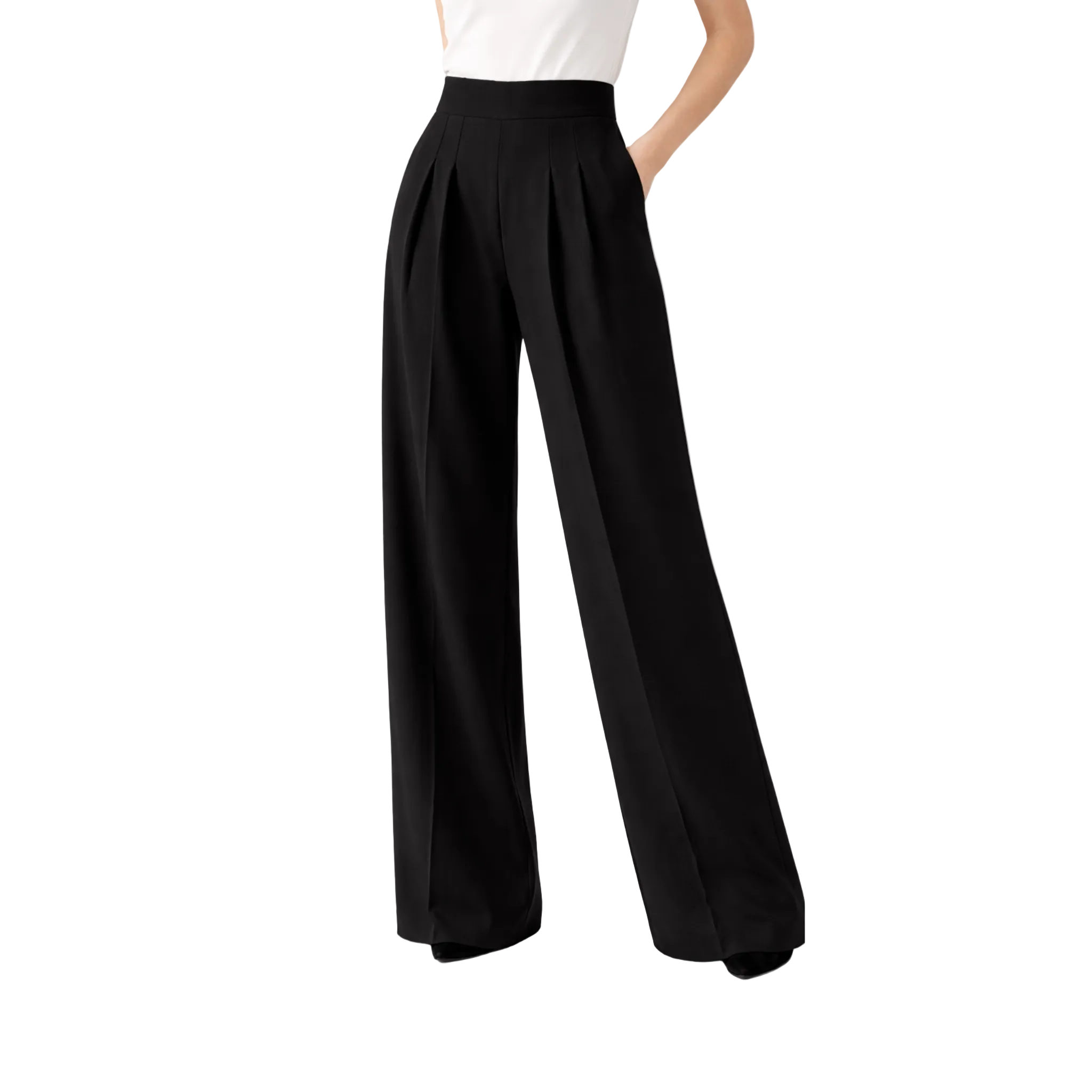 Women's Wide Leg Pants Draped Trousers