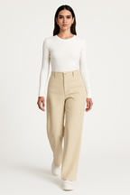 Women’s Corduroy Wide Leg Pants with High Waist and Relaxed Fit
